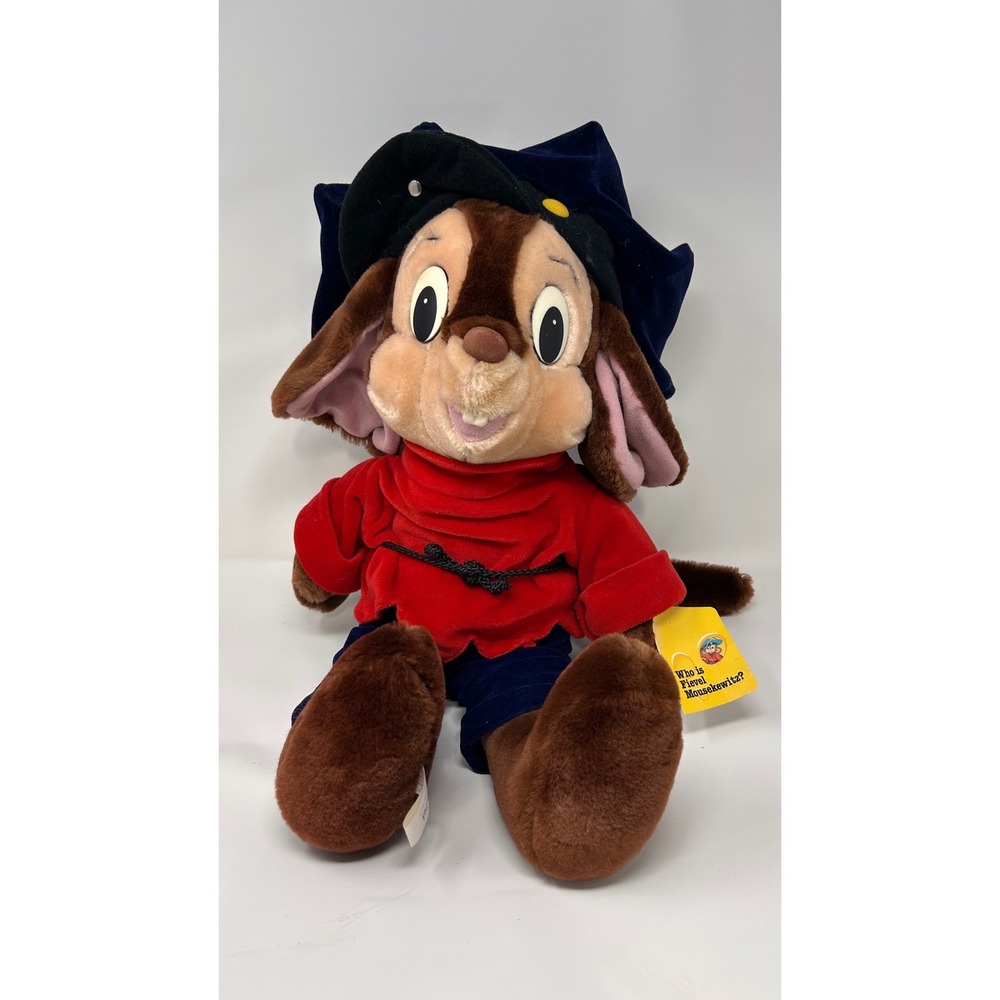 Vintage 1986 Fievel An American Tail Plush Caltoy Sears 21" Mouse Toy with Tags
